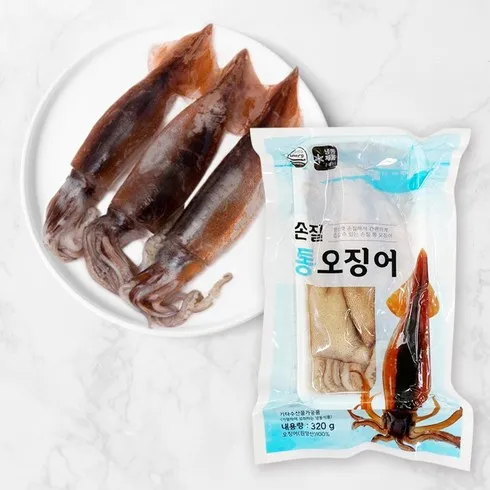 손질 대사이즈 통 오징어 130g x 18마리 할인 공유